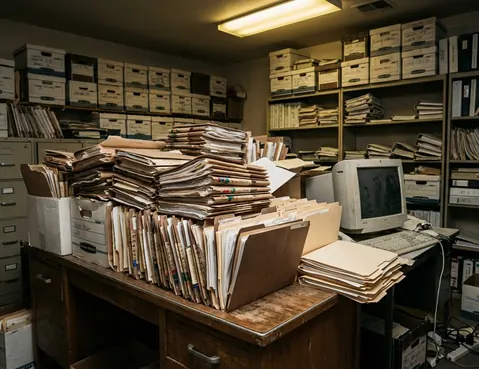 Image showing medical files